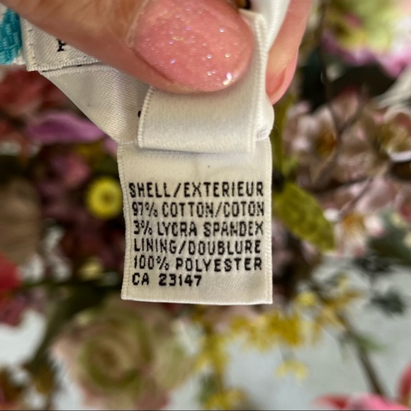 •Talbots• Floral cotton Pique Pencil Skirt - Size 6 P - Picture 7 of 9